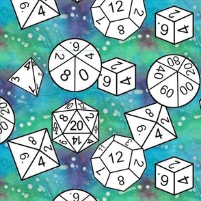 td5 med white dice by Shari Lynn's Stitches