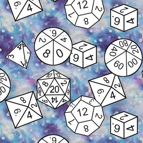 td7 med white dice by Shari Lynn's Stitches
