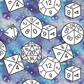 td8 med white dice by Shari Lynn's Stitches