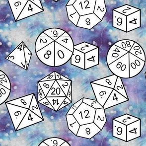 td9 med white dice by Shari Lynn's Stitches