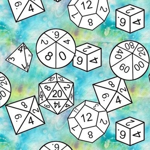 td14 med white dice by Shari Lynn's Stitches