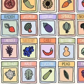 Bright Playful Seed Packets