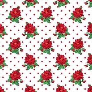 Red vintage roses red polkadots (small)