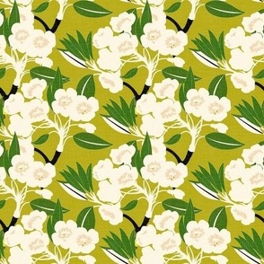 Vintage Florals - Green Tones / Medium