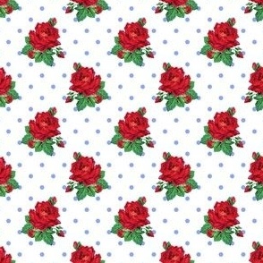 Red vintage roses blue polkadots (small)