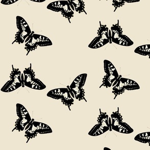 Butterflies 2 on Cream