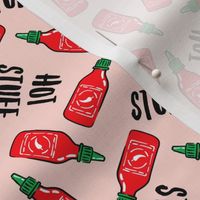 Hot stuff - Sriracha sauce bottle - pink - C21