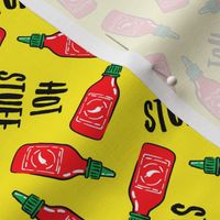 Hot stuff - Sriracha sauce bottle - yellow - C21