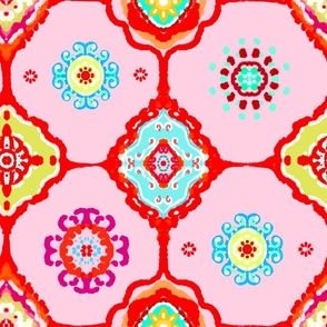 Colourful,bohemian,summer,mosaic,boho pattern 