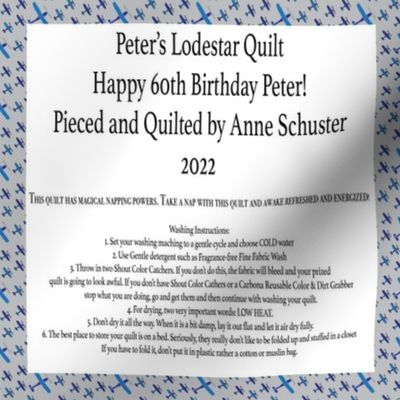 Peter Quilt Tag