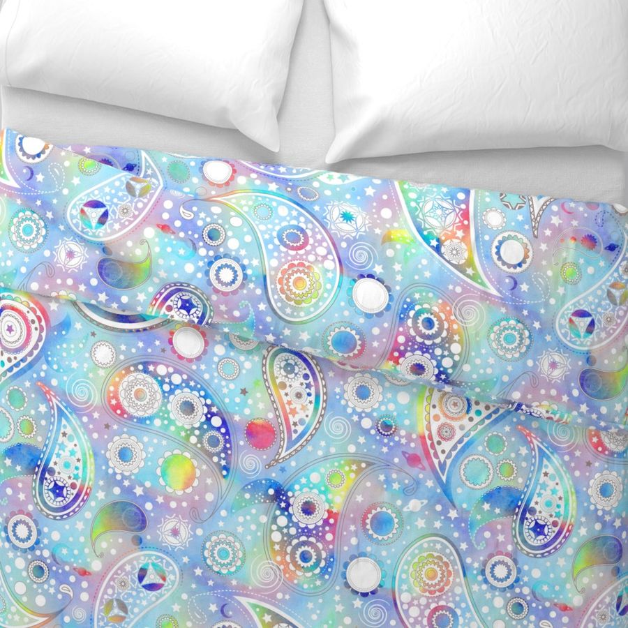 Paisley - rainbow - large