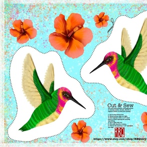 Cut & Sew Hummingbird 