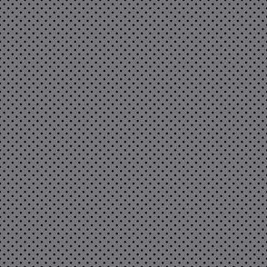 Micro Polka Dot Pattern - Mouse Grey and Black