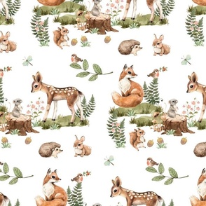 Woodland Forest Animals 