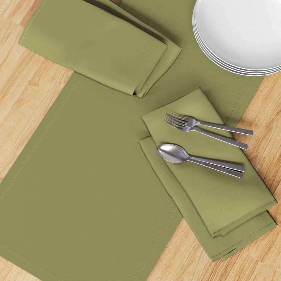 Retro olive green plain