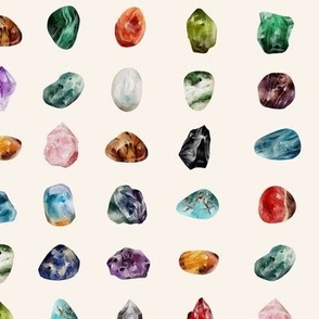 Watercolor gems stone / Astrology 