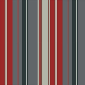 Stripes Vertical Grey Burgundy