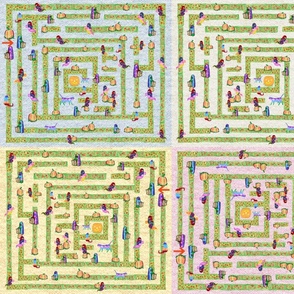 A-maze-ing Halloween Mexican Embroidery Maze Medium 