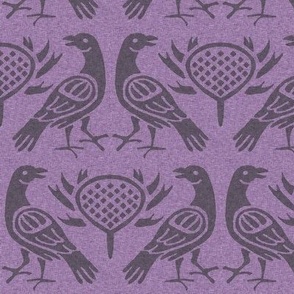 12th century birds, violet