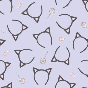 candy cat ears - lavender