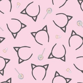 candy cat ears - pink