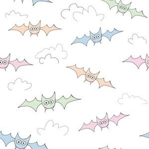 rainbow bats pastel