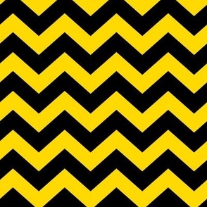 Chevron Pattern - School Bus Yellow and Black