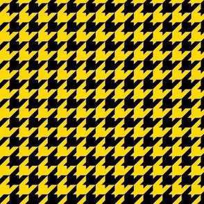 Houndstooth Pattern - School Bus Yellow and Black