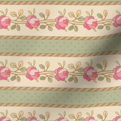 Versailles rose stripe