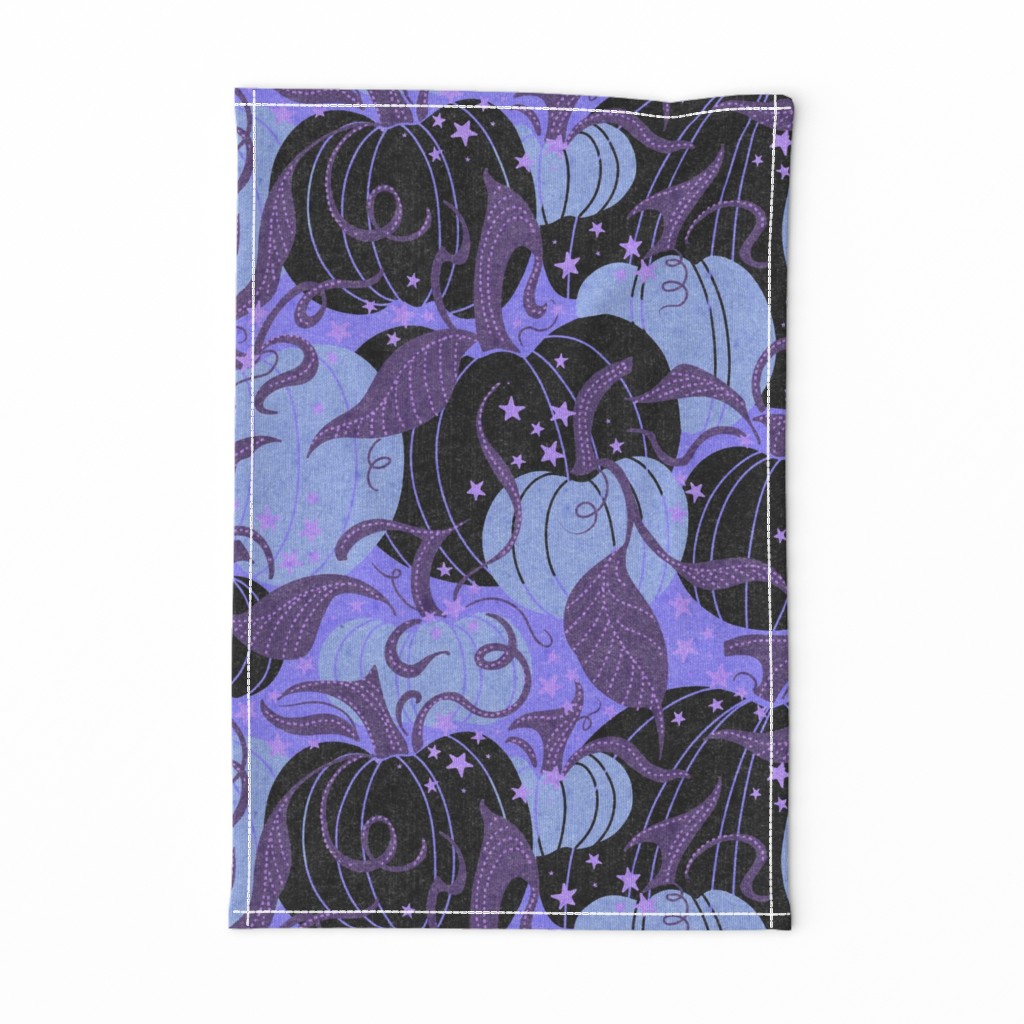 Black and Pastel Purple Pumpkin Patch