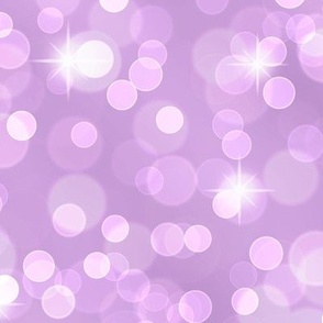 Large Sparkly Bokeh Pattern - Wisteria Color