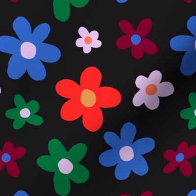 Flower Power Floral - Black