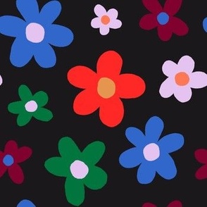 Flower Power Floral - Black