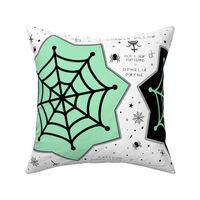 Cobweb (Key lime) - cut and sew pillow 