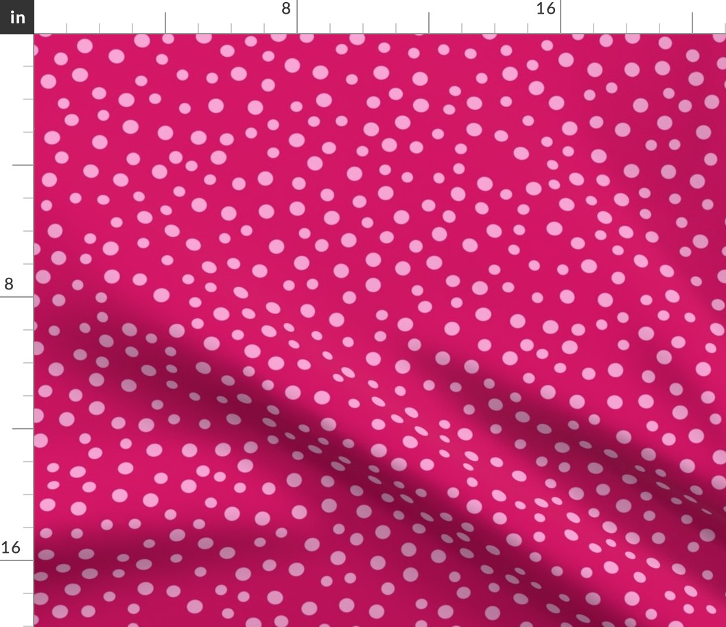 Tossed Pink Dots 