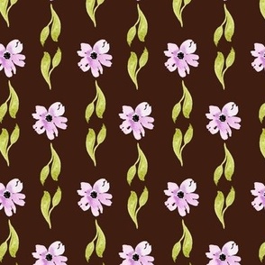 julianna floral stripe brown