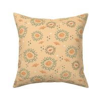for the love of flowers - peach 12 inch medium