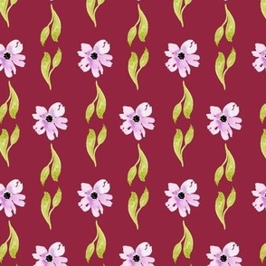 julianna floral stripe burgundy