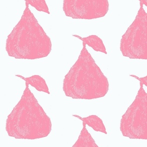 Distressed Pears - Pink & White