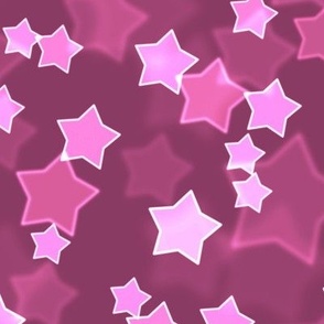 Large Starry Bokeh Pattern - Boysenberry Color