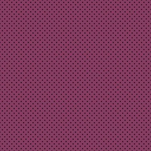 Micro Polka Dot Pattern - Boysenberry and Black