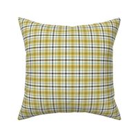 Nature Trail Plaid - Ivory Citron Yellow Small Scale