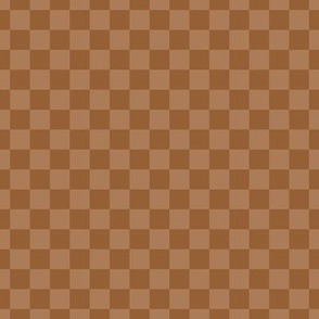 Checker Pattern - Cinnamon Spice and Almond