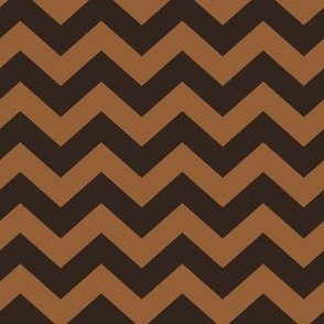 Chevron Pattern - Cinnamon Spice and Dark Cocoa