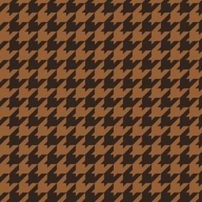 Houndstooth Pattern - Cinnamon Spice and Dark Cocoa