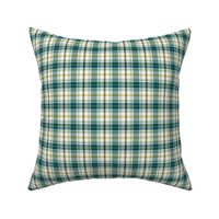 Nature Trail Plaid - Ivory Teal Small Scale