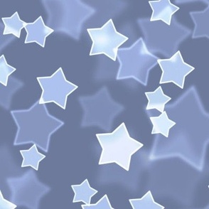 Large Starry Bokeh Pattern - Stonewash Grey Color
