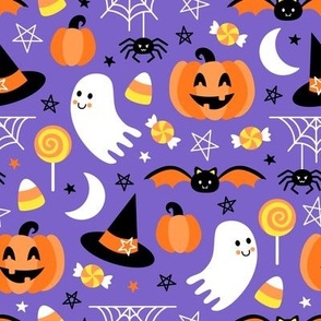 Spooky Cute Halloween (Purple, Orange, Yellow)