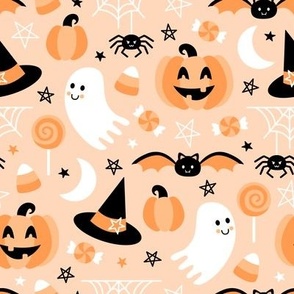 Spooky Cute Halloween (Light Orange)