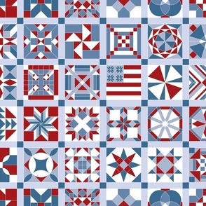 50 States American Quilt Blocks